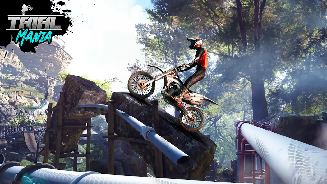 Скачать взломанную Trial Mania: Dirt Bike Games — Много денег — скриншот 5