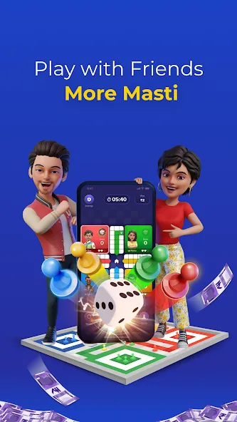 Play Ludo Game Online Win Cash MOD — Бесконечные деньги на Андроид — скриншот 2