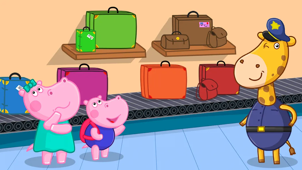 Скачать Hippo: Airport Profession Game MOD APK — Много денег — скриншот 2