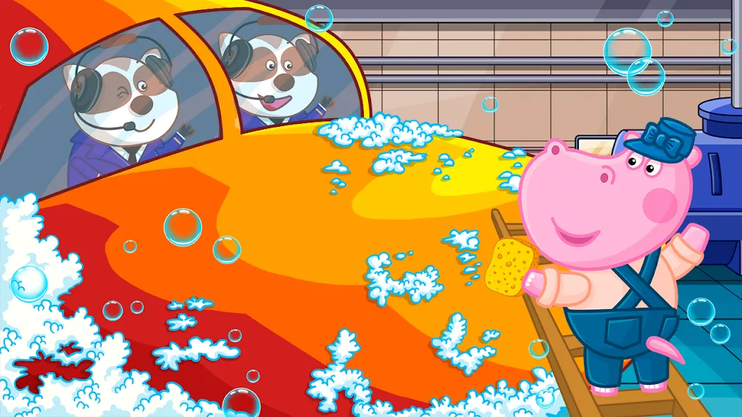 Скачать Hippo: Airport Profession Game MOD APK — Много денег — скриншот 3