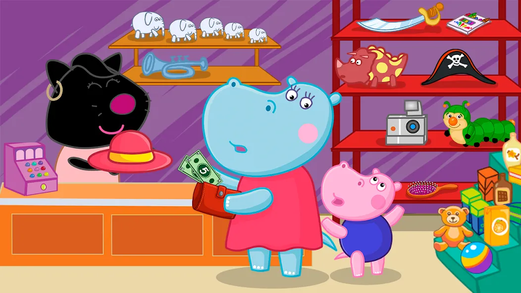 Скачать Hippo: Airport Profession Game MOD APK — Много денег — скриншот 5