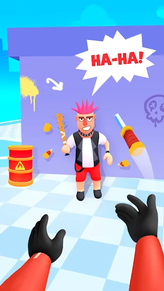 Hit Master 3D - Knife Assassin (Мод Много денег) — скриншот 1