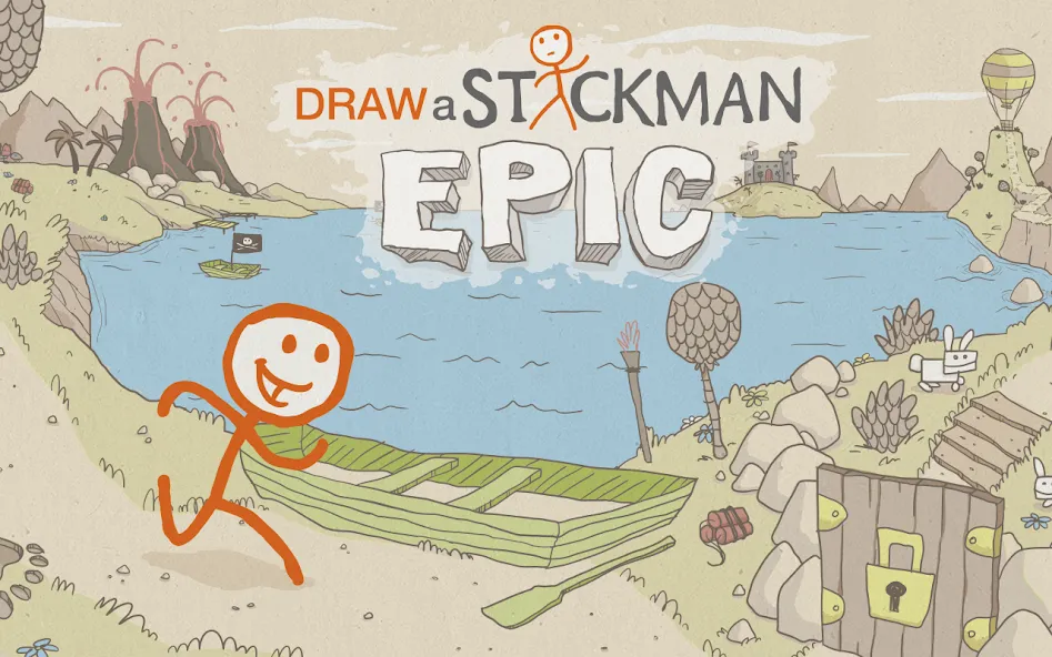 Скачать Draw a Stickman: EPIC Free на Андроид — Все уровни разблокированы — скриншот 1