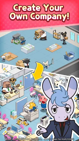 Скачать взлом Aggretsuko : Match 3 Puzzle на Андроид — Много алмазов и денег — скриншот 3