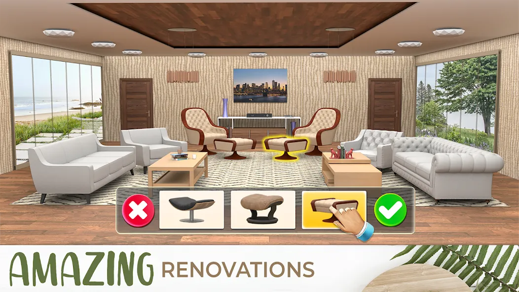 My Home Makeover Design: Games MOD APK — Много денег — скриншот 4