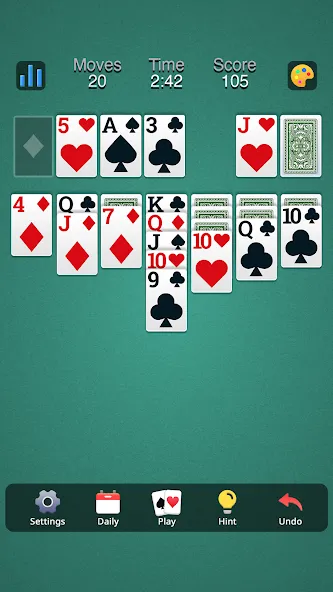 Скачать Classic Solitaire - Klondike на телефон — Без рекламы — скриншот 3
