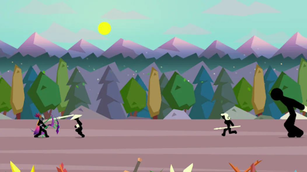 Взломанная Stick Fight: Shadow Archer на Андроид — Много денег — скриншот 4