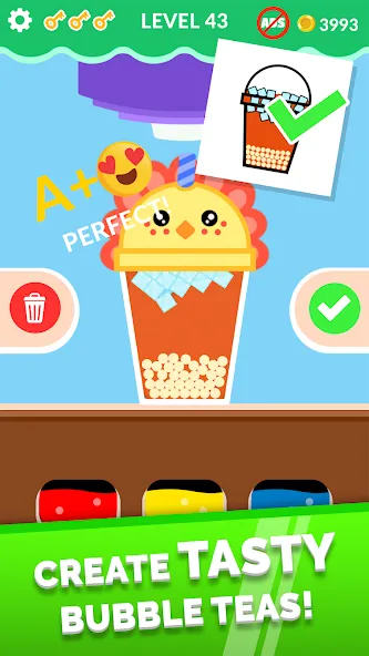 Bubble Tea! MOD APK — Много денег — скриншот 1