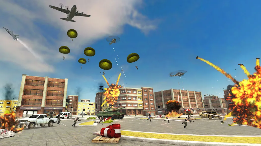Скачать World War: Fight For Freedom MOD APK — Много денег и бессмертие — скриншот 5
