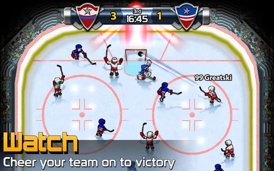 BIG WIN Hockey — Мод: Много денег и золота — скриншот 3