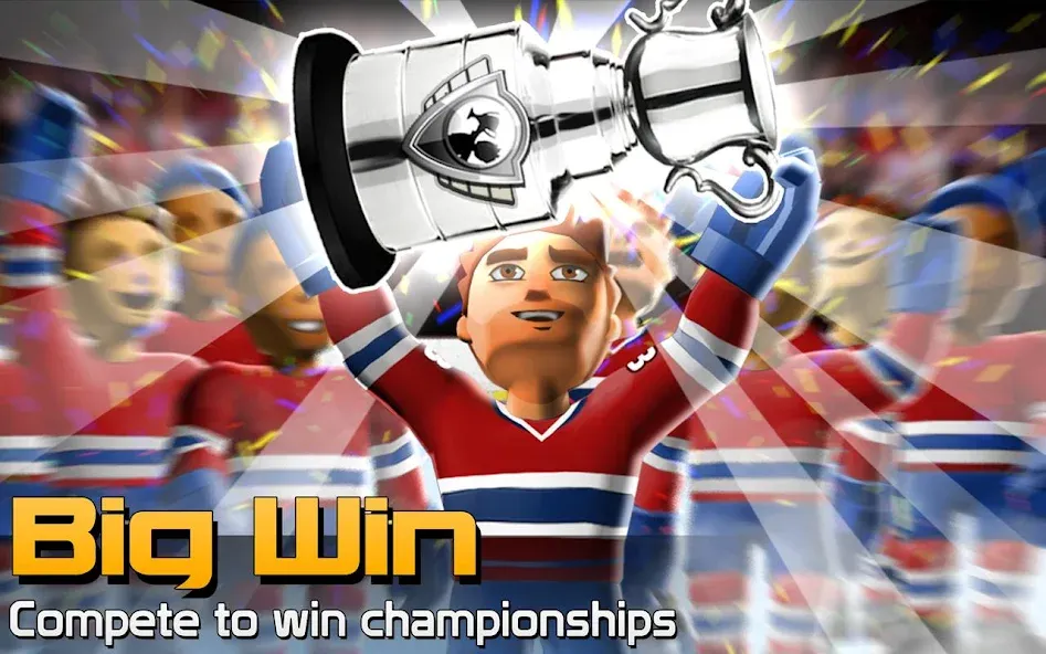 BIG WIN Hockey — Мод: Много денег и золота — скриншот 5