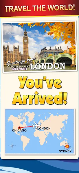 Скачать Word Search World Traveler на телефон — Много подсказок — скриншот 3 Скачать Word Search World Traveler на телефон — Много подсказок — скриншот 3