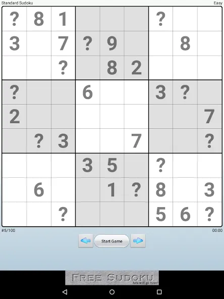 Взломанная Droidoku - Andoku Puzzle на Андроид — Все уровни разблокированы — скриншот 5