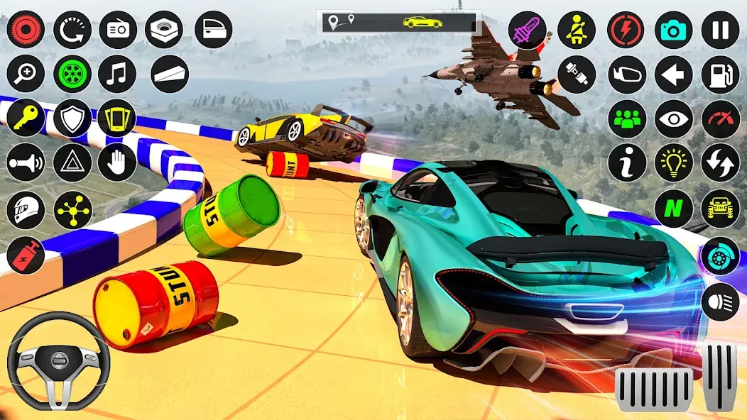 GT Car Stunt Race: Mega Ramps (Мод Много денег) — скриншот 2