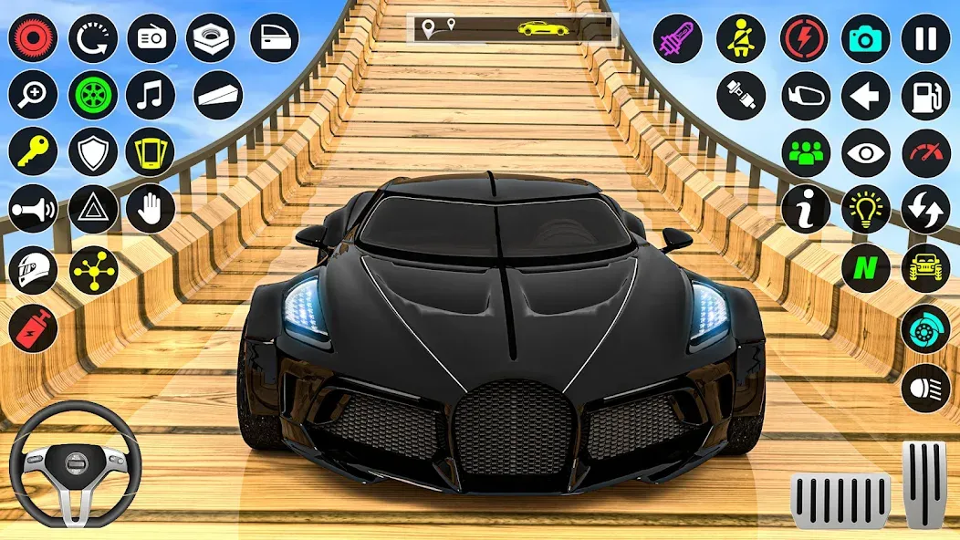 GT Car Stunt Race: Mega Ramps (Мод Много денег) — скриншот 3