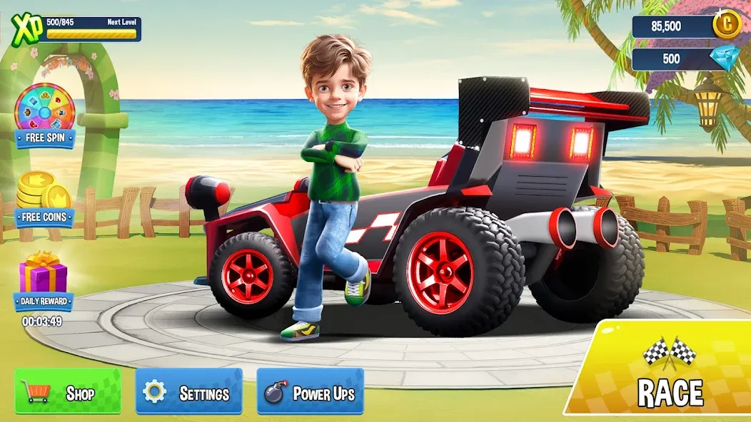 Скачать Mini Car Racing Game Legends — Много денег — скриншот 4