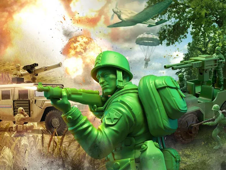 Скачать TOY WARS BETA (Мод: Много денег) на Андроид — скриншот 1
