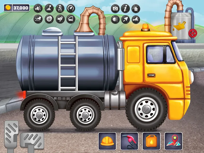 Oil Tanker Truck Games Mod APK Много денег — Скачать на Андроид — скриншот 5