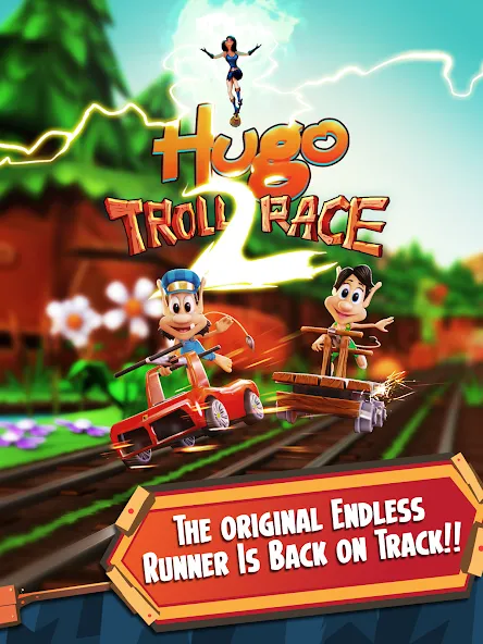 Hugo Troll Race 2: Rail Rush — Мод: Много денег и золота — скриншот 5