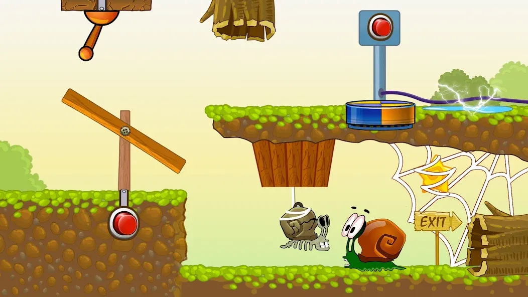 Скачать Snail Bob 1: Adventure Puzzle на Android — Все уровни разблокированы — скриншот 5