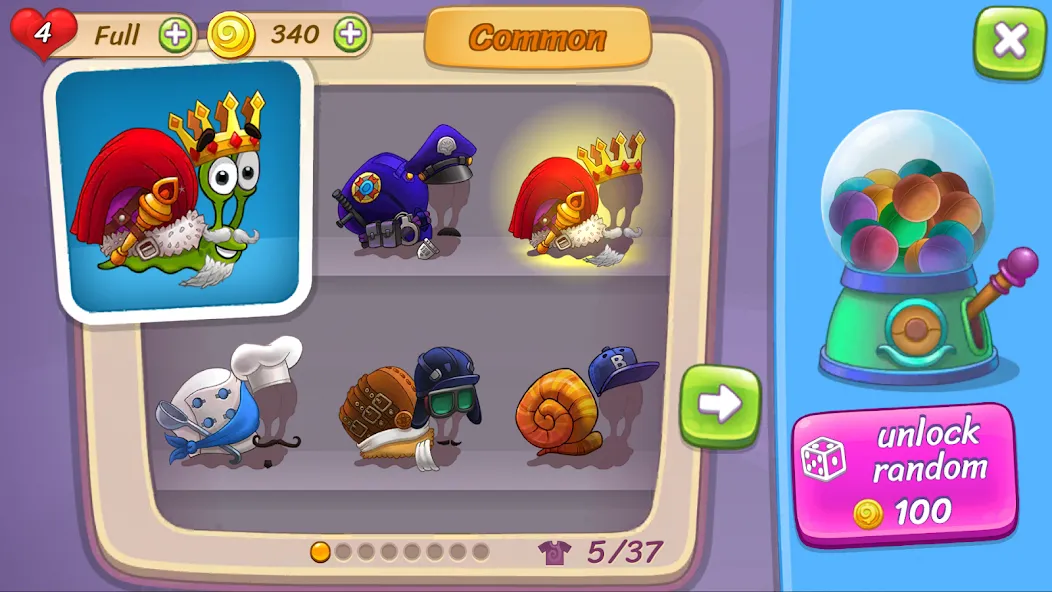 Скачать Snail Bob 3 с модом — Много денег — скриншот 3