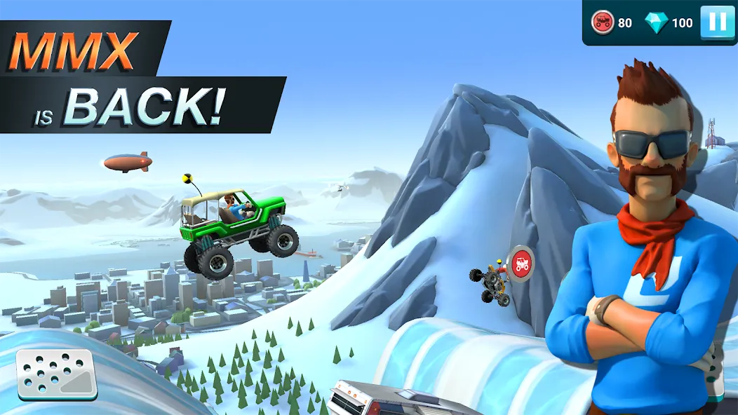 Скачать взлом MMX Hill Dash 2 – Offroad Truc на Андроид — Много денег — скриншот 1
