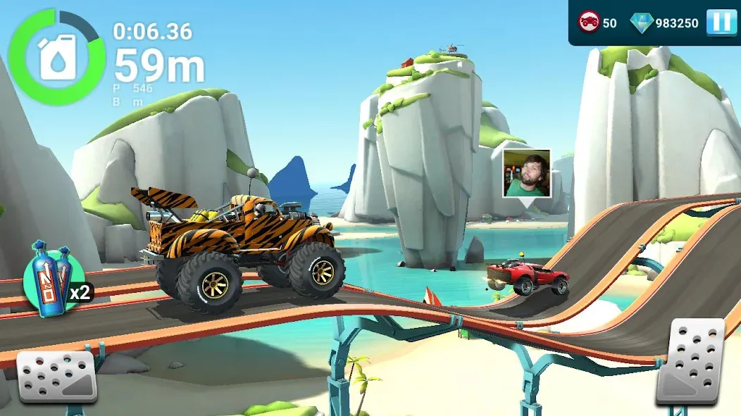 Скачать взлом MMX Hill Dash 2 – Offroad Truc на Андроид — Много денег — скриншот 2
