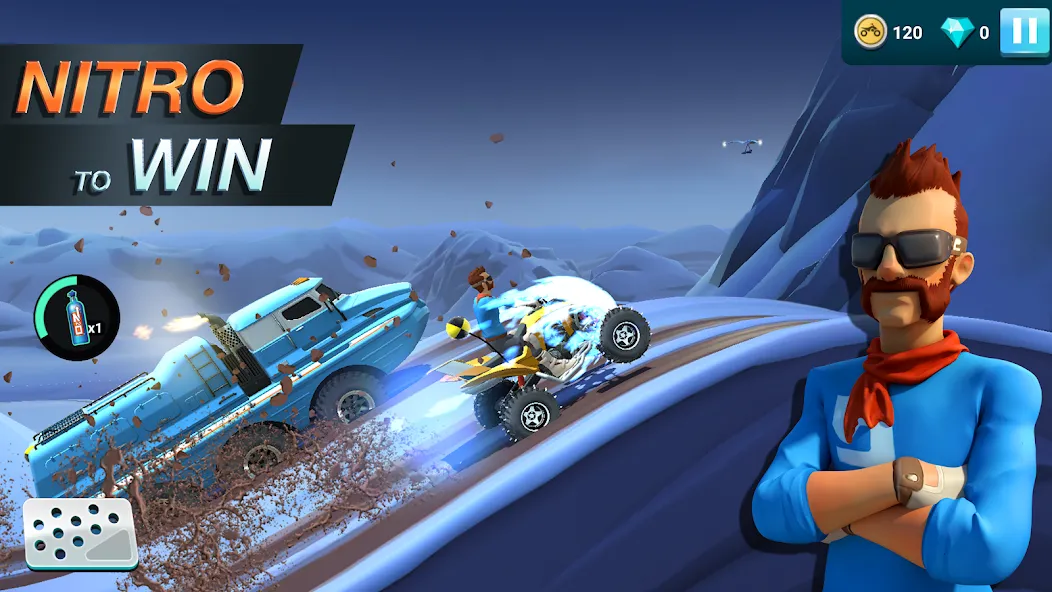 Скачать взлом MMX Hill Dash 2 – Offroad Truc на Андроид — Много денег — скриншот 3