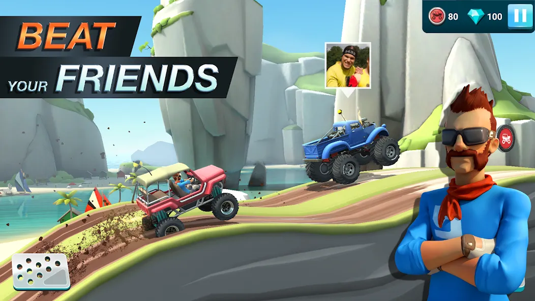 Скачать взлом MMX Hill Dash 2 – Offroad Truc на Андроид — Много денег — скриншот 4