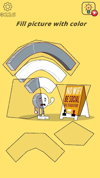 Brain Wash - Thinking Game MOD APK на Android — Много денег и подсказки — скриншот 1