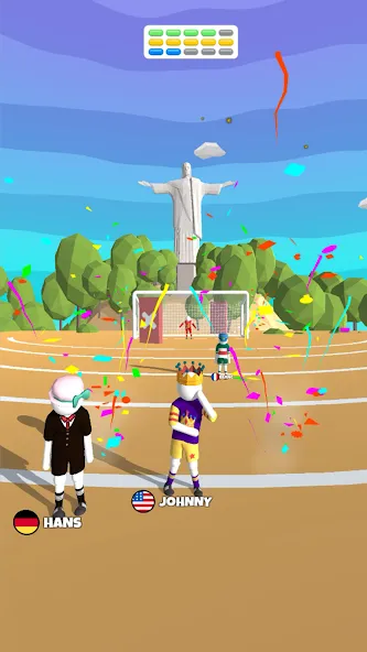 Goal Party - Soccer Freekick MOD — Много денег на Андроид — скриншот 1