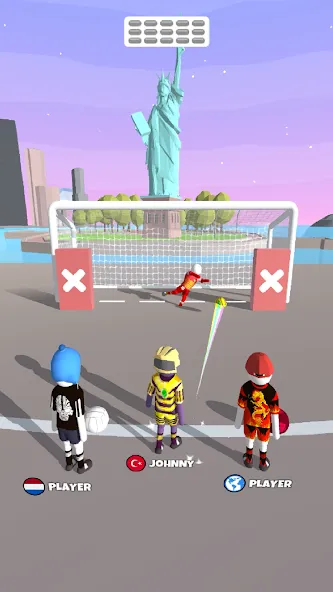 Goal Party - Soccer Freekick MOD — Много денег на Андроид — скриншот 2