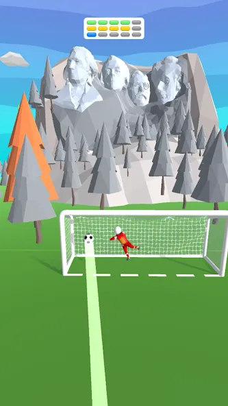 Goal Party - Soccer Freekick MOD — Много денег на Андроид — скриншот 5