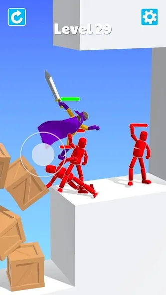 Ragdoll ninja: Imposter hero на Андроид — Много денег — скриншот 5