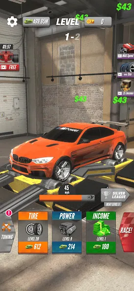 Скачать Dyno 2 Race - Car Tuning на Android — Много денег — скриншот 1