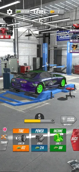 Скачать Dyno 2 Race - Car Tuning на Android — Много денег — скриншот 2