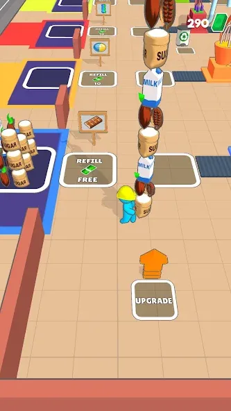 Candy Factory — Мод: Много денег — скриншот 1