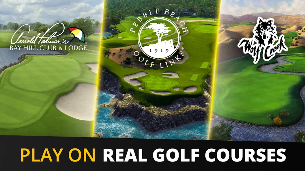 Скачать Ultimate Golf! (Мод: Бесконечные деньги и премиум мячи) на Андроид — скриншот 1