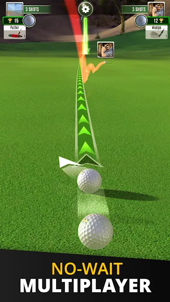 Скачать Ultimate Golf! (Мод: Бесконечные деньги и премиум мячи) на Андроид — скриншот 2