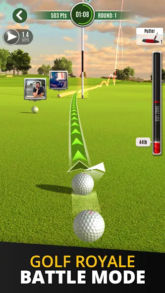 Скачать Ultimate Golf! (Мод: Бесконечные деньги и премиум мячи) на Андроид — скриншот 3