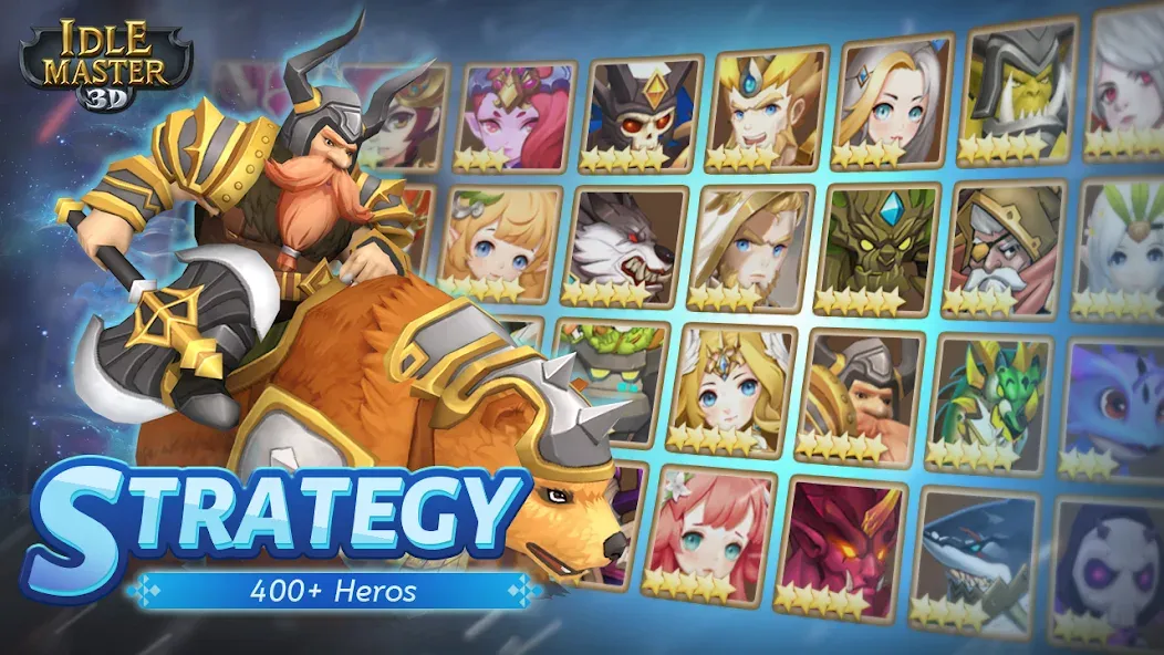 Скачать Idle Master- 3D AFK Arena MOD APK — Много денег — скриншот 2