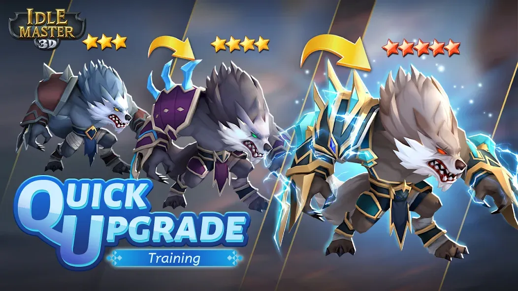Скачать Idle Master- 3D AFK Arena MOD APK — Много денег — скриншот 3