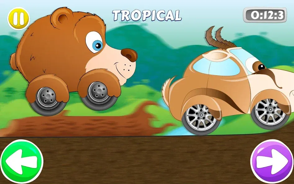 Скачать взломанную Racing car game for kids — Все машины разблокированы — скриншот 1 Скачать взломанную Racing car game for kids — Все машины разблокированы — скриншот 1