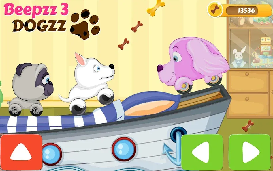 Racing games for kids - Dogs MOD APK на Android — Все машины разблокированы — скриншот 1