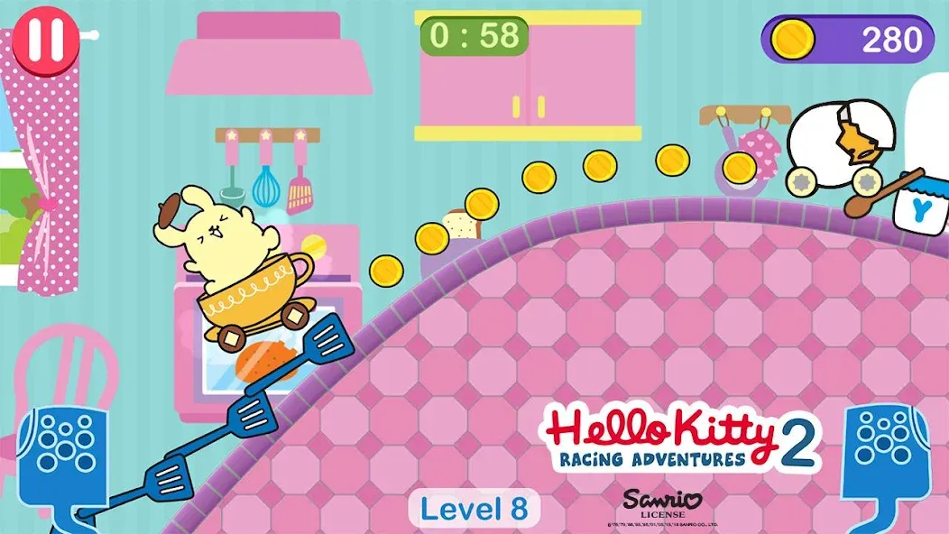 Скачать Hello Kitty games - car game с модом — Много денег — скриншот 2 Скачать Hello Kitty games - car game с модом — Много денег — скриншот 2