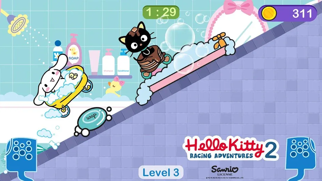 Скачать Hello Kitty games - car game с модом — Много денег — скриншот 3 Скачать Hello Kitty games - car game с модом — Много денег — скриншот 3