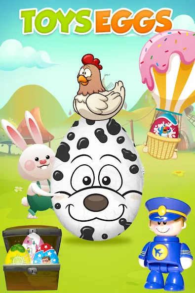 Скачать Surprise Eggs - Toddler games — Модификация Все яйца разблокированы — скриншот 1