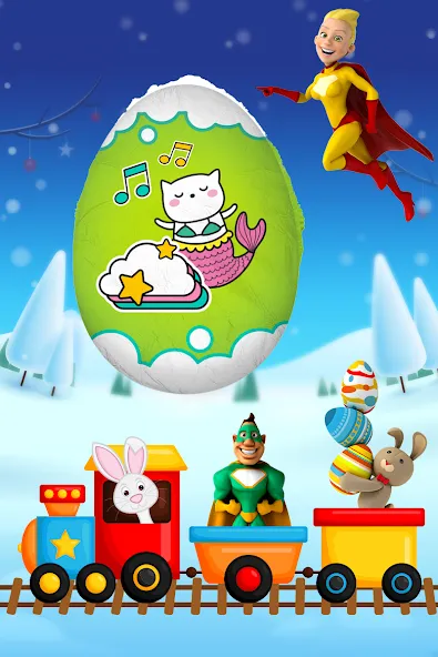 Скачать Surprise Eggs - Toddler games — Модификация Все яйца разблокированы — скриншот 4