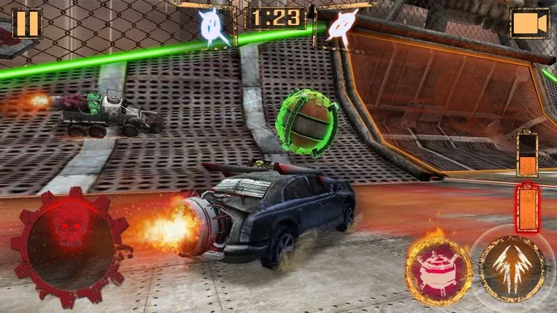 Rocket Car Ball MOD APK на Android — Много денег — скриншот 1