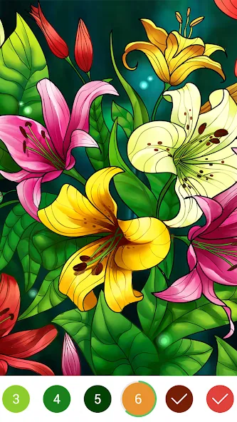 Coloring Book: Color by Number (Мод Все открыто) — скриншот 1